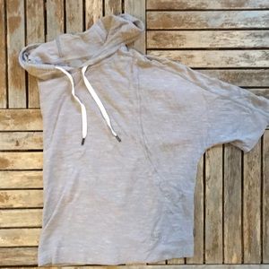 Under Armour dolman sleeved cropped hoodie tee